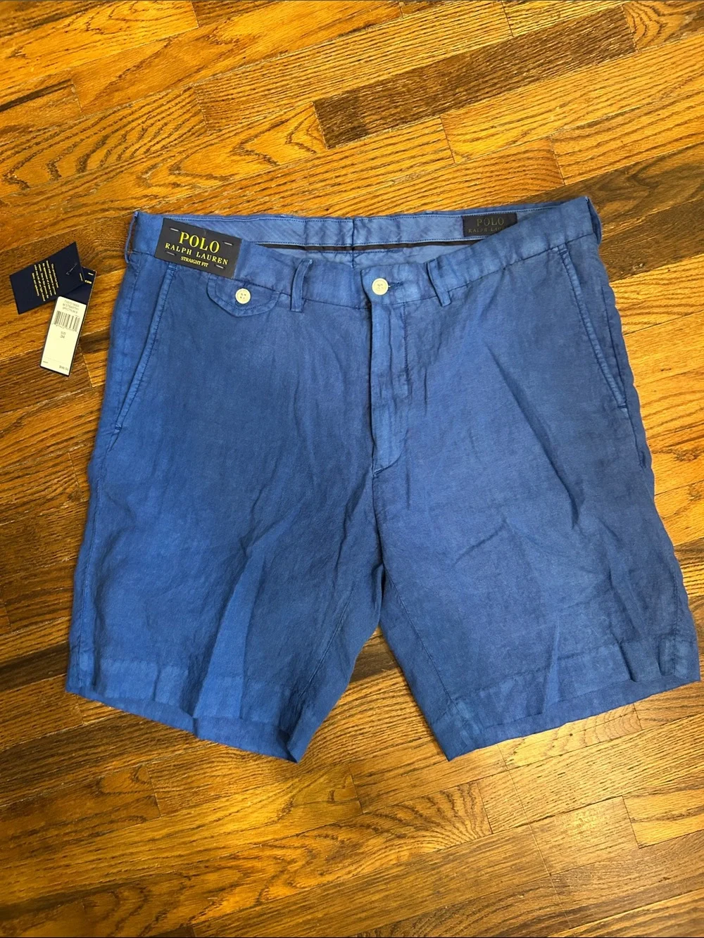 Polo by Ralph Lauren Men's Flat Front Shorts in Blue